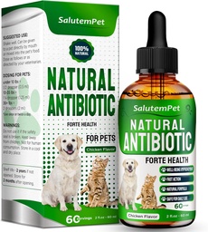 Chien Antibiotiques Forte santé des animaux Antibiotiques pour les chats Supplément à base de plantes pour toutes les races pour la respiration facile