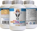Vitamines pour chiens Eyes - Dogs Total Health Formula - Support avancé - Dents pour cheveux Gums Soins urinaires pour yeux - Vitamine e pour chiens Peau - 60 comprimés (1 bouteille)