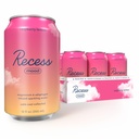 Recess Mood Magnésium et boisson adaptogène, Boissons de relaxation calmantes, 12 onces (Lémon framboise, 12 paquets)