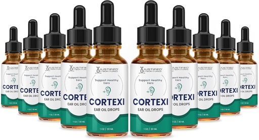 (10 Pack) Cortexi gouttes d'oreille Cortexi huile d'oreille saine soutient les oreilles saines mélange de haute qualité des huiles essentielles 10 bouteilles