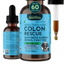 Animal Essentials Colon Rescue for Dogs & Cats - Relief de constipation, Adoucisseur de tabouret avec Elm Slippery, Racine Marshmallow, Racine de réglisse - 1 Fl Oz