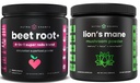 Poudre de betterave NutraChamps & Poudre de Lion. Diffusion puissante et mélanges adaptogènes