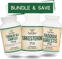 Suppléments en bois double Tongkat Ali, Fadogia Agrestis et Turkesterone Bundle - Ultime trousse de santé masculine pour le support de performance sportif