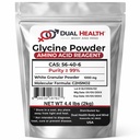 Poudre de glycine (2000g / 2kg / 4,4 lbs) Suppléments en vrac de glycine, acide amino-sommeil, non-OGM, sans gluten