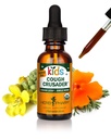 Herb Pharm Kids Cough Crusader – Certified Organic Alcohol-Free Formule liquide pour les enfants, Immune & Throat Comfort Support, 1 fl oz