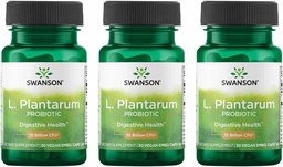 Swanson L. Plantarum - Supplément digestif Promotion de l'équilibre gastro-intestinal et de la régularité du Bowel - Formule naturelle pour aider à réduire le gonflement - (30 Capsules de légumes) 3 Pack