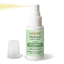 Spray de gorge de propolis d'abeille de Lovita, 18% bioflavonoïdes, sans alcool, support immunitaire, apaisant de gorge, antioxydant, goût doux, 1 Fl Oz (paquet de 1)