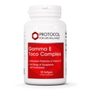 PROTOCOLE POUR LA BALANCE VIE Complexe Gamma E Toco - Vitamine E 300mg - Antioxydants - pour la santé cardiovasculaire et la santé du cerveau - avec des tocotriénols - Halal et sans produits laitiers - 90 Softgels