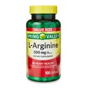 Générique Spring Valley L'Arginine Supplément Santé Amino, 500mg, Taille de la valeur, 100 Compte + 1 Mini Pill Container (Style & Color Varies)