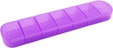 Organisateur hebdomadaire de pilules, une fois par jour, contenant de boîtes à pilules de 7 jours, violet mat, grand 7 Compartiment de vitamines Distributeur de pilules pour médicaments, médicaments, huiles de poisson, suppléments, capsules, comprimés