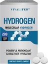 Hydrogène Eau 120 Comprimés, H2 Hydrogène moléculaire avec Magnésium soutient la santé cérébrale et la fonction cognitive, l'énergie et le métabolisme