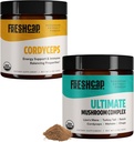 FreshCap Mushrooms Energy Bundle (poudre de cordyceps et poudre complexe de champignons ultime)