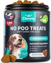 No Poo Chewables for Dogs - Probiotiques pour la santé digestive avec enzymes - Coprophagie Deterrent - Canine Stool Manger Deterrent - Digestive, Dental, Gut & Immune Health - No Poop Manger