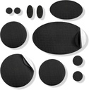 Patchs de réparation aZengear - Imperméable, autocollant, résistant à la chaleur à la tear-cold-Heat Polyester de fixation Coats tampon, engrenage, tentes (11 pièces, noir massif)