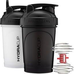 Bouteilles de shaker ProFlow d'Hydra Cup avec boule de fouet, couvercle de fuite-proof, poignée de transport cachée