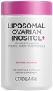 Codeage Inositol+ Liposomique Inositol+ Supplément - Myo-Inositol & D-Chiro-Inositol 40:1 Blend, Folate 5-MTHF, CoQ10, grenade et myrtilles sauvages, livraison liposomique, non-OGM, sans gluten - 120 capsules