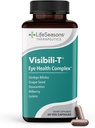 LifeSeasons Visibili-T avec os Densi-T - Supplément de soutien de la santé oculaire et de la vision - Lutéine, Chrome, racine de carotte, Bilberry, Ginkgo Biloba, Extrait de graines de raisin, Lycopène, Vitamine A et plus - 120 Capsules