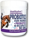 Probiotiques HealthyGutTM pour le supplément alimentaire des chevaux, formule de performance du système digestif tout naturel (90 jours)