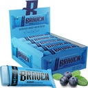 Braven Bar Blueberry Energy Bars (1,59 oz, paquet de 20) – Chews d'énergie avec 5g de protéines – Snacks d'énergie sur le trajet pour la course, la randonnée et le sport - Snacks sans gluten pour stimuler l'énergie