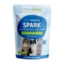 Bien-être des animaux Spark Daily Nutritional Greens Superfood for Cats - Probiotiques, Prébiotiques, Enzymes digestifs, Acides aminés, Antioxydants, Vitamine D, Spiruline - Vétérinaire-formulé 3,53 oz (100 g)