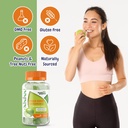La vitamine C aromatisée à la pomme aromatisée Gommies Mega Dose - 1050 mg Vitamine C - Boosts Immune System and Supports Heart Health - Great Tasting and Easy to Swallow (2 Pack)