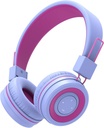 iClever BTH02 Casque Bluetooth enfant, 93H Playtime, pliable, bandeau réglable, Bluetooth 5.4, casque sans fil enfant avec microphone pour IPad/Tablet/School/Travel, violet