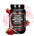 Poudre de protéines de lactosérum de DMoose Grass - pour la croissance et la récupération musculaires, naturellement sucrés et aromatisés, riches en acides aminés, formule de performance d'absorption rapide (2 Lbs, fraise)