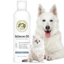 Huile de saumon de l'Alaska sauvage de haute mer pour chiens et chats - Supplément d'huile de poisson naturel Omega 3 pour chiens avec EPA et DHA pour la peau, le manteau, le coeur et le système nerveux