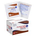 Dynarex Povidone-Iodine Prep Pads, saturé avec Povidone Iodine 10%, Wipes antiseptiques de grade médical utilisés pour la préparation des procédures mineures antérieures, moyenne, 1 cas de 100 Prep Pads