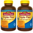 Nature faite TripleFlex, Glucosamine Chondroïtine et MSM - 2 bouteilles, 200 capsules chacune, 400 capsules Total