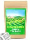 TeeLux Decaf Green Tea Bags, Pure Decaféined Green Tea, Super Antioxydant, 100 Counte Tea Bags pour le thé chaud et glacé