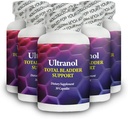 Ultranol Total Bladder Support - Supplément naturel de canneberge pour la santé urinaire, contrôle de la vésicule excessive, incontinence - réduit les fuites et l'urgence - 6 bouteilles - 180 capsules