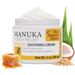 Crème de miel de Manuka (2oz) – Lotion hydratante pour tous les types de peau Convient aux enfants et aux adultes.