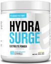 HYDRASURGE en poudre d'électrolyte - Supplément d'hydratation avec minéraux clés, sel de mer de l'Himalaya, eau de noix de coco - Keto Friendly, naturellement sucré - 60 portions, citronade