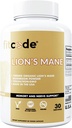 Fitcode Organic Lion-S Supplément de Champignon de Mane - Lion-S Capsules de Champignon de Mane Nootropics Supplément de Soutien Cerveau pour Focus Mémoire Clarté et Immunity Support Lion-S Supplément de Mane