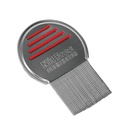 Peigne de lice - Peigne en acier inoxydable professionnel pour un traitement efficace de la tête de lice (couleur May Vary) (paquet de 1)