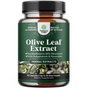 Potent Olive Leaf Extract Capsules - Supplément antioxydant à haute résistance avec Pure Olive Leaf avec 20% Oleuropein - Supplément santé cardiaque à base de plantes - Vegan Non-OGM & Sans gluten (1 mois d'approvisionnement)