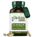 Dimmak Herbes Bone Mending Pills- Supplément rapide de fracture et de guérison des os cassés- Formule avancée de MTC avec sécheresse- Fracture de stress et soutien ostéoblaste- Organique, Vegan- 500mg 100 Capsules