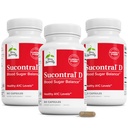 Terry naturellement Sucontral D - Supplément B-Complexe et Folate - Soutien au métabolisme des glucides - Supplément Vitamine et Minéraux avec Zinc et Chrome - 60 Capsules (Pack de 3)
