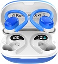 Bouds d'oreille Bluetooth sans fil, affichage LED IPX7 étanche