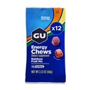 GU Energy Chews, Rainbow Mix Energy Gummies avec électrolytes, sans laiterie, l'énergie sur la route pour tout entraînement, 12 sacs (24 portions Total)