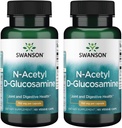Swanson N-acétyl D-Glucosamine - Supplément naturel Promouvoir le soutien des articulations et la santé gastro-intestinale - Formule naturelle appuyant le cartilage sain - (60 capsules de Veggie, 750mg chacune) (2 boîtes)