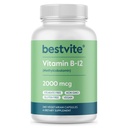BESTVITE Vitamine B12 (méthylcobalamine) 2000mcg (240 Capsules végétariennes) (méthyl B12) - Pas de stéarates - Vegan - Non OGM - Sans gluten