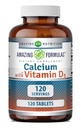 Formules étonnantes Calcium avec supplément de vitamine D3 (comprimés) Non-OGM (sans gluten) Fabriqué aux États-Unis (1 Pack de 120 Count)