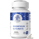 Glycinat de magnésium 850mg Capsules avec L-Theanine, Camomille et GABA pour le sommeil, le calme, le muscle, la santé osseuse et le soutien immunitaire, Magnésium pour les femmes et les hommes, Vegan, Haute absorption, 120 Compte