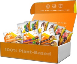 PROBAR – Trousse de variétés (6 saveurs), énergie naturelle, sans OGM, sans gluten, à base végétale, ingrédients alimentaires entiers (12 chiffres)