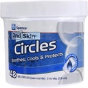 Spenco 2nd Skin Circles Protection apaisante pour les Blisters, les taches chaudes et les irritations de la peau, Gel Circles 48-Count