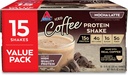 Atkins Gluten sans protéines-Rich Shake, Mocha Latte, Keto Friendly, 15 Compte