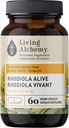 Supplément Rhodiola Rosea avec Astragalus & Turmeric - Performance cognitive, athlétique, et support énergétique surrénal pour les hommes et les femmes - Vegan, Non-OGM - Alchimie vivante, 60 Pcs