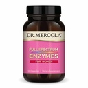 Dr. Mercola Enzymes du spectre complet pour les femmes - 22 Enzymes différentes - Soutient la santé digestive et gustative - Non-OGM, sans gluten et sans soja - 90 capsules (90 portions)
